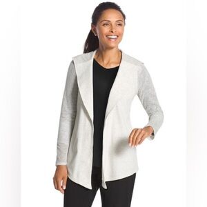 Chico's Zenergy Mesh-Sleeve Hooded Jacket Size Chico’s 2